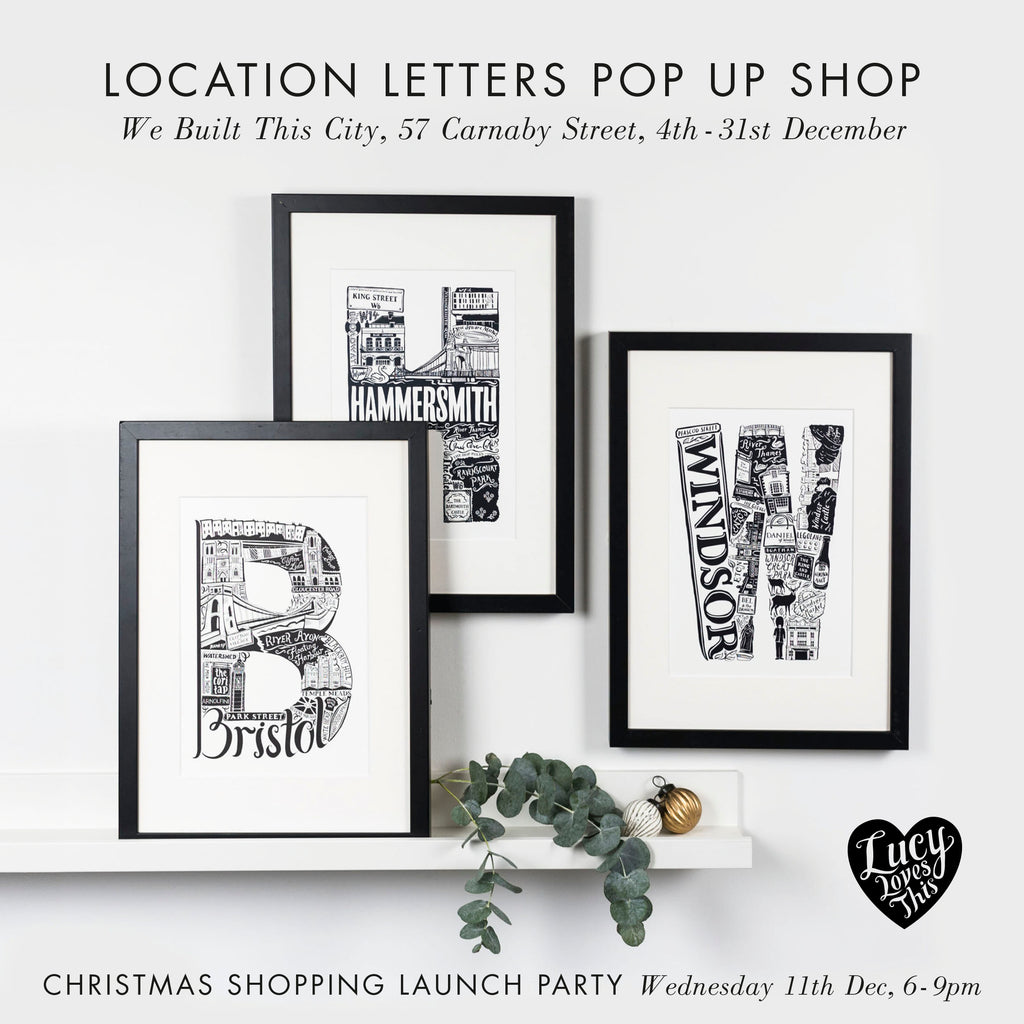 Pop-Up Shop: Location Letters by LucyLovesThis
