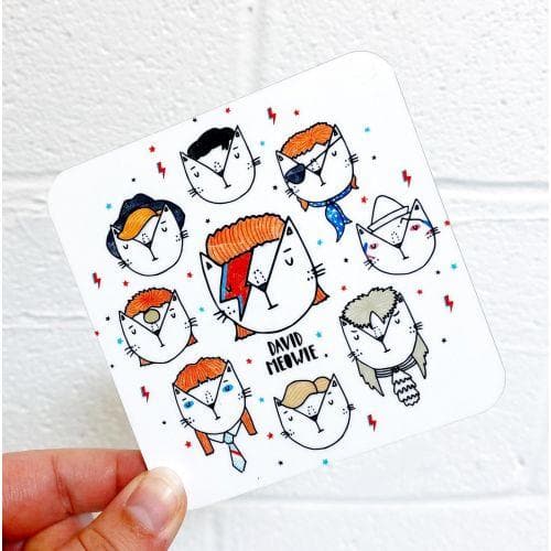 David Meowie Coaster Homeware - Coasters Katie Ruby Miller for We Built This City 2