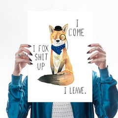 Fox Shit Up Art Humour Jolly Awesome for We Built This City 1