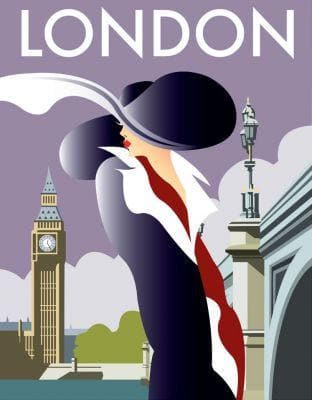 London Art Deco Woman Art Lifestyle Dave Thompson for We Built This City 2