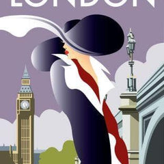 London Art Deco Woman Art Lifestyle Dave Thompson for We Built This City 2