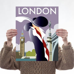 London Art Deco Woman Art Lifestyle Dave Thompson for We Built This City 1