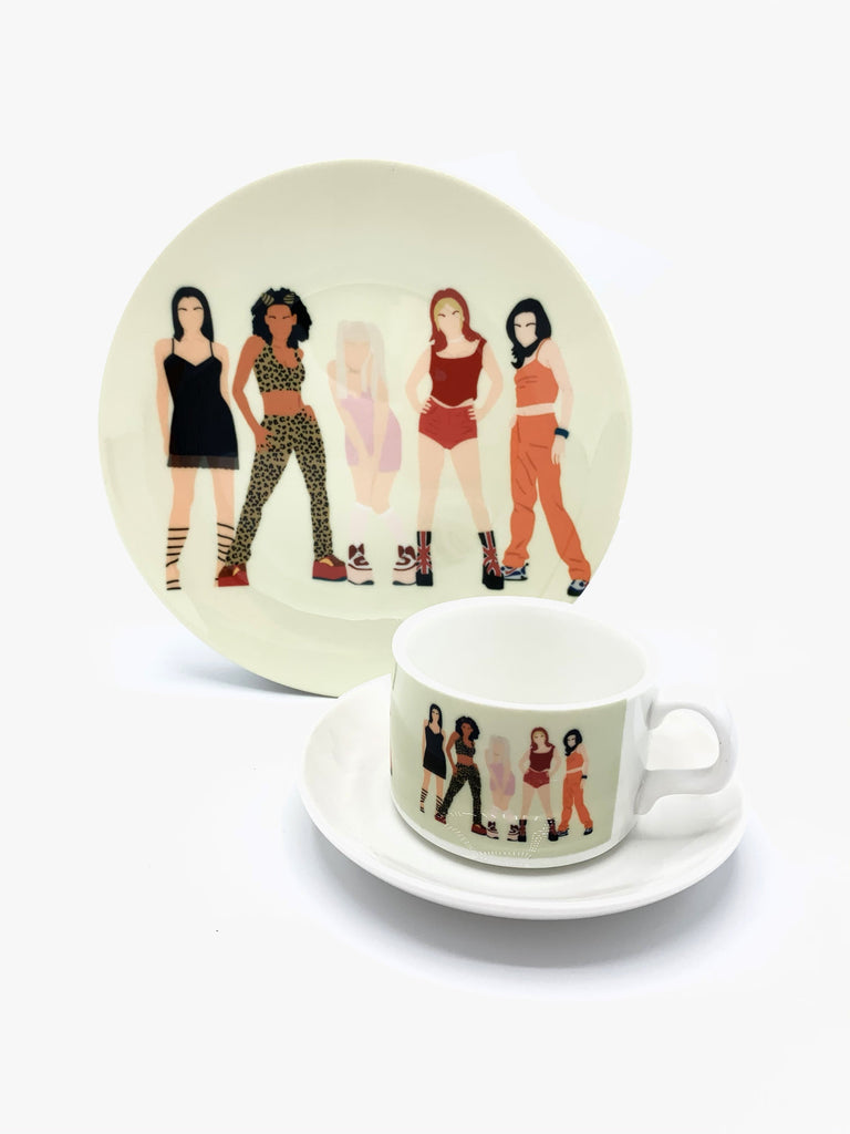 Plate spice girls girl power 90s cheryl boland for We Built This City 2