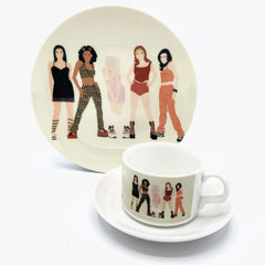 spice girls girl power cup plate saucer 90s cheryl boland for We Built This City 2