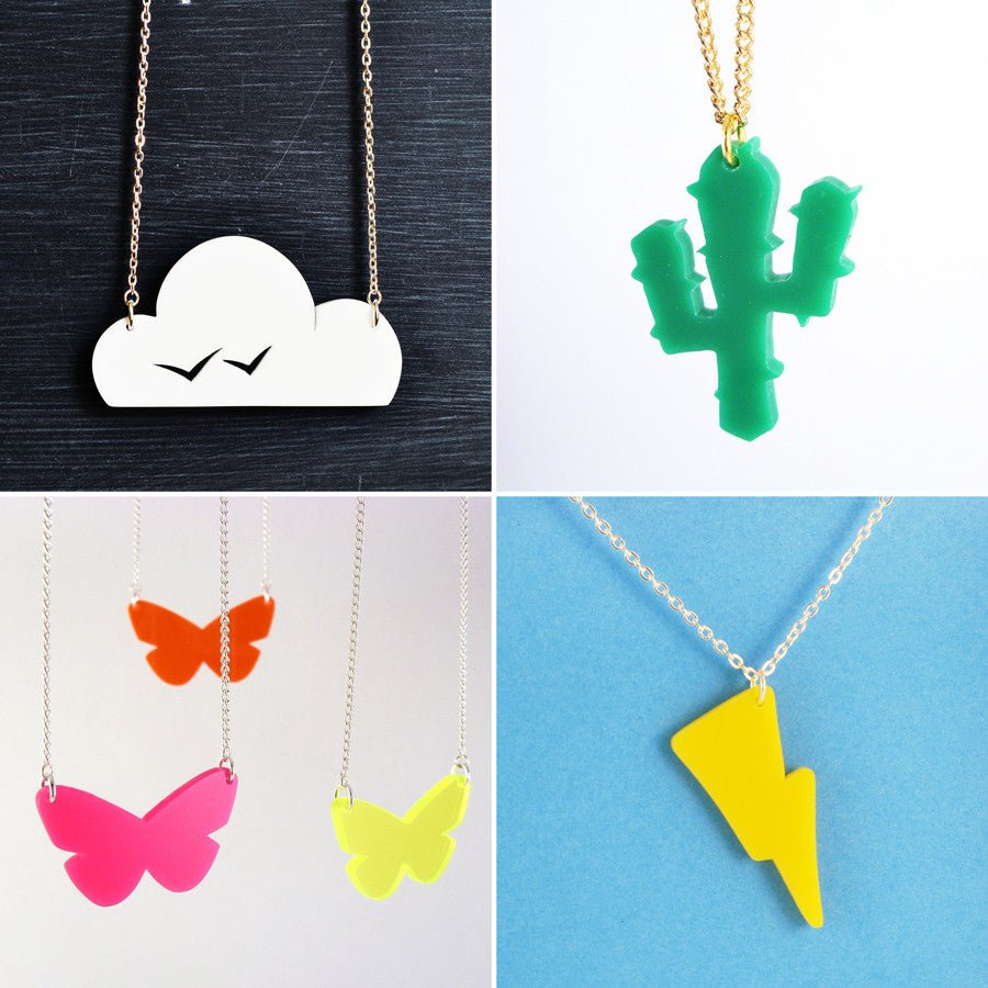 Bespoke jewellery making in-store with i am acrylic