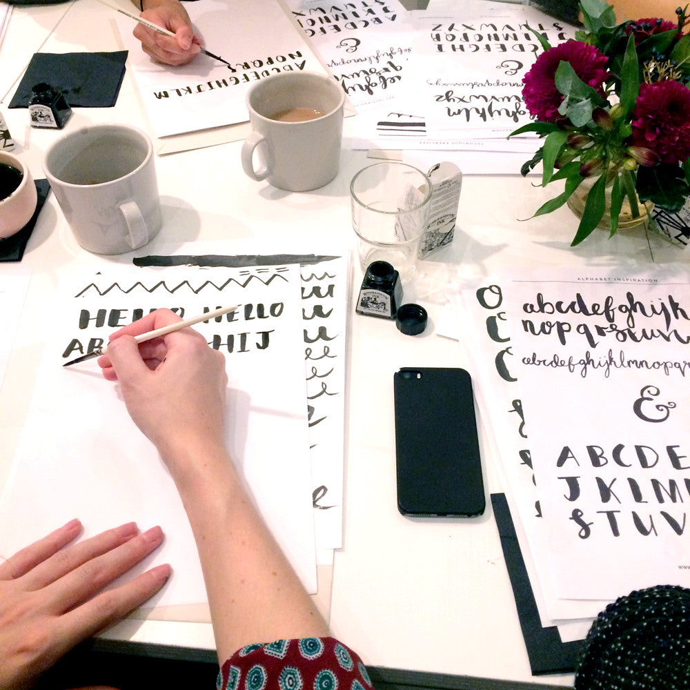 Brush Lettering workshop with illustrator Emma Block
