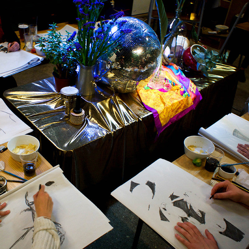 Modern still life drawing workshop with The Mark Makers
