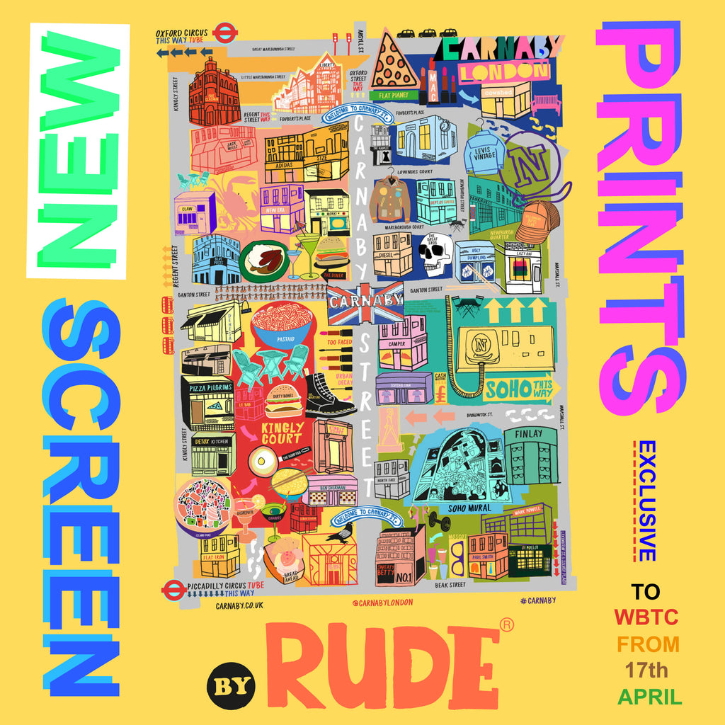 Artist Takeover: Exclusive NEW screen prints from Rude