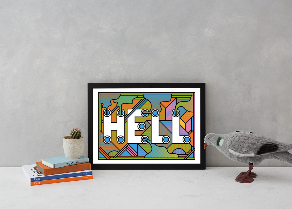 HELL Art Typography Supermundane for We Built This City 4
