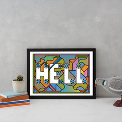 HELL Art Typography Supermundane for We Built This City 4