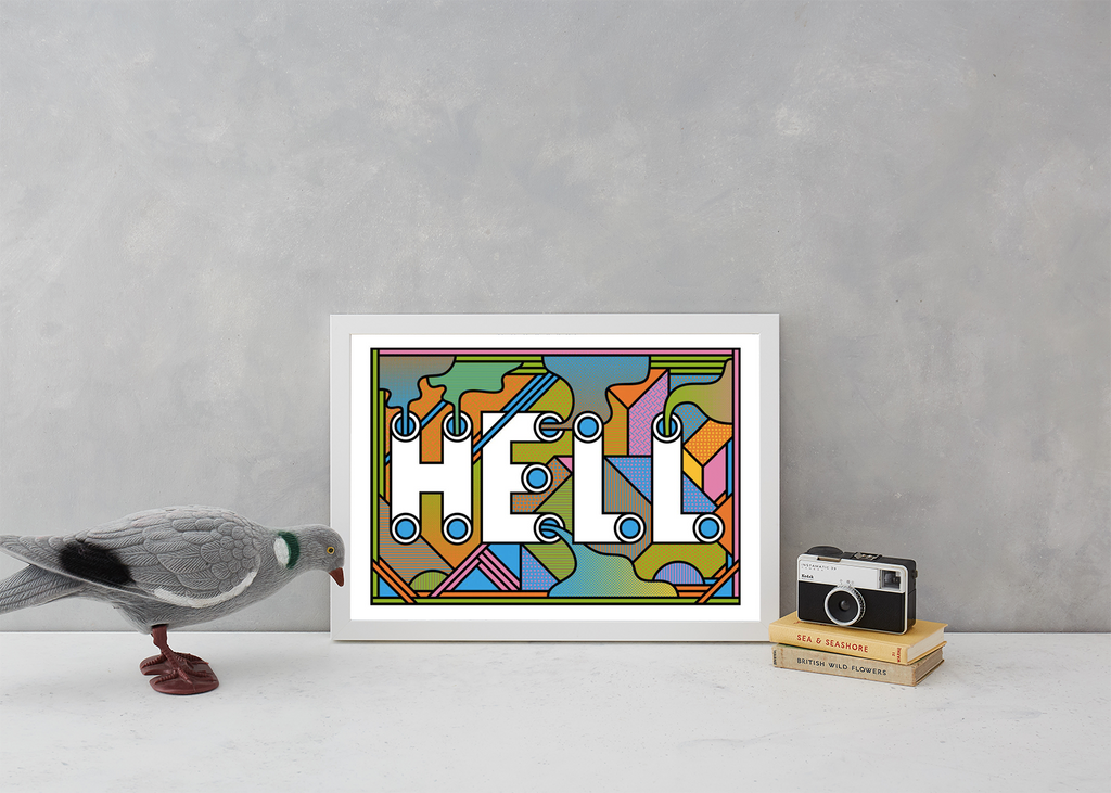 HELL Art Typography Supermundane for We Built This City 5