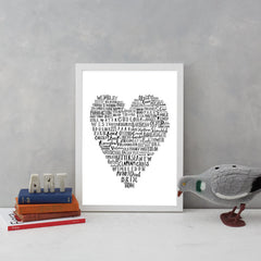 My Heart Belongs To London Art Typography Karin Akesson Design for We Built This City 5