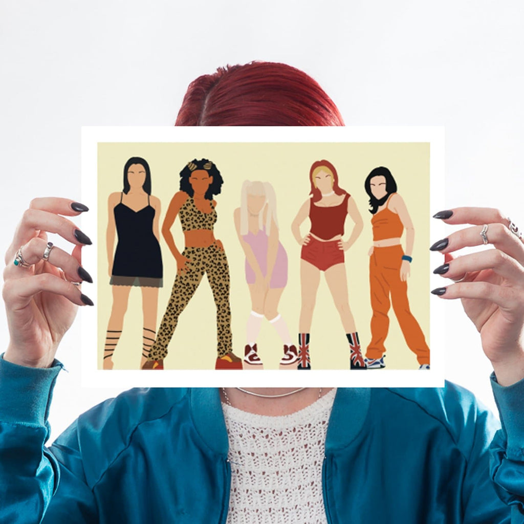 Spice Girls, Girl Power, Victoria Beckham, Emma Bunton, Geri Halliwell, Scary Spice, Mel C, 90s, Nineties, A4 Print for We Built This City 3