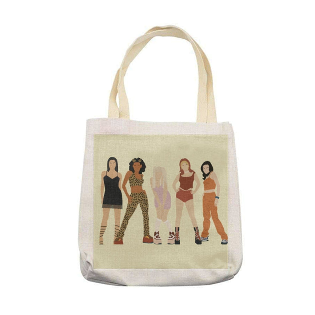 spice girls scary baby posh ginger sporty tote bag carrier linen foldaway for We Built This City 1