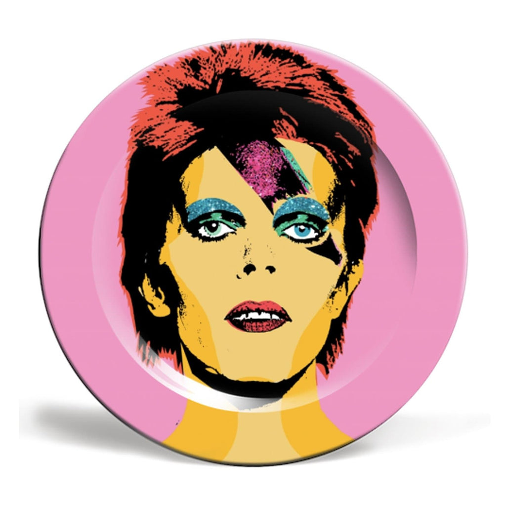 David Bowie Plate Pink Ziggy Stardust Wallace Elizabeth