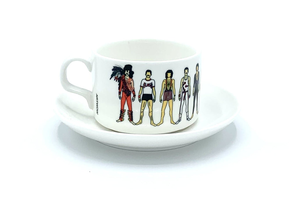 freddie mercury notsniw mug cup saucer queen for We Built This City 3