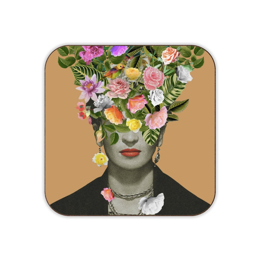 Frida Floral Coaster (Orange)