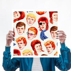 David Bowie 50 x 50cm print for We Built This City 1