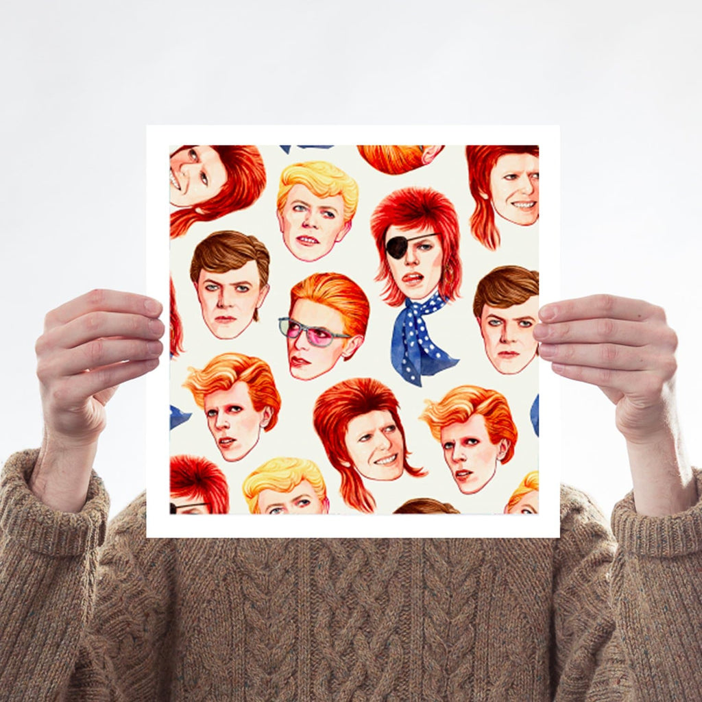 David Bowie 30 x 30cm print for We Built This City 2