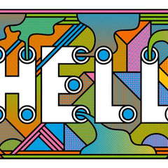 HELL Art Typography Supermundane for We Built This City 2