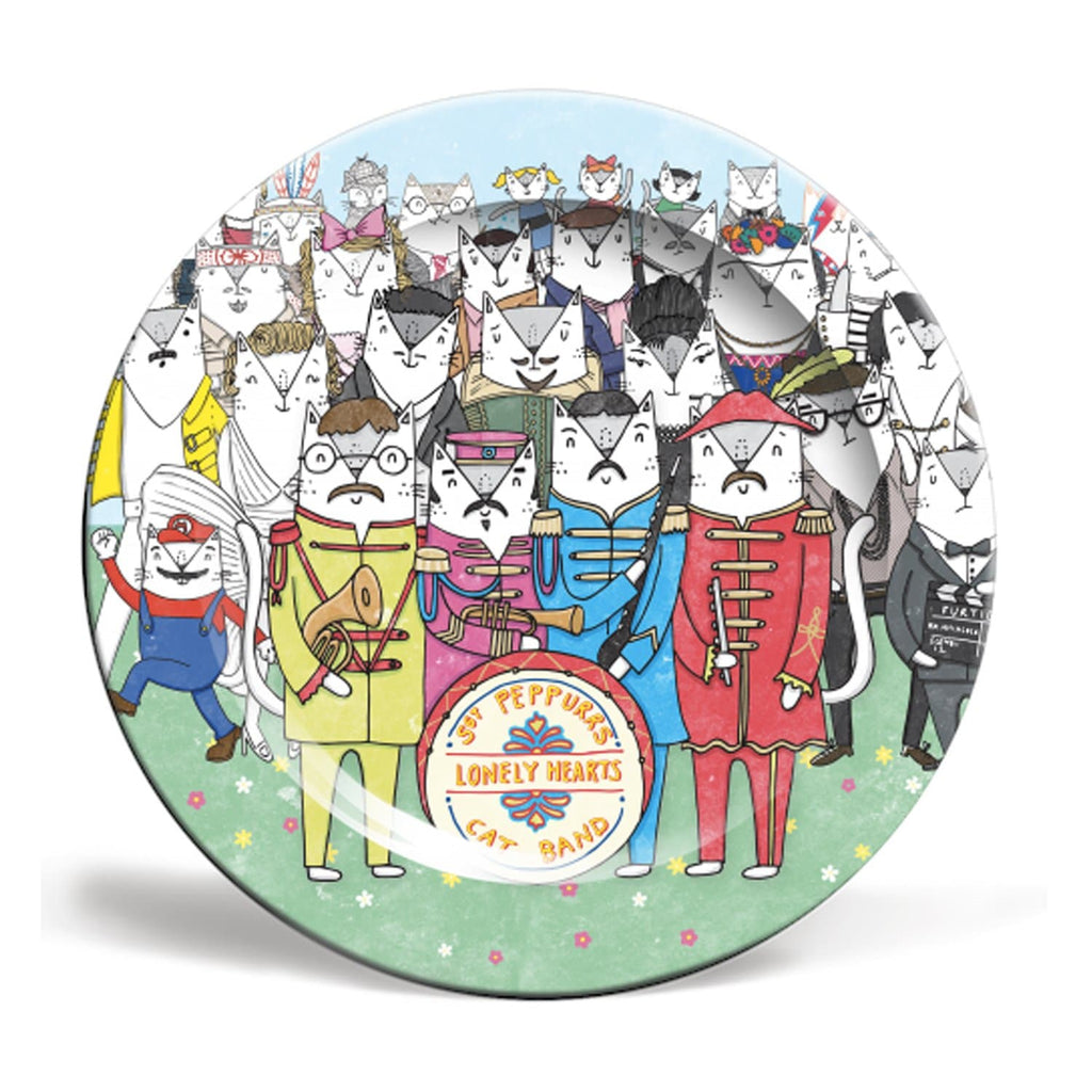 sgt pepper cats plate beatles 8 10 inch for We Built This City 1