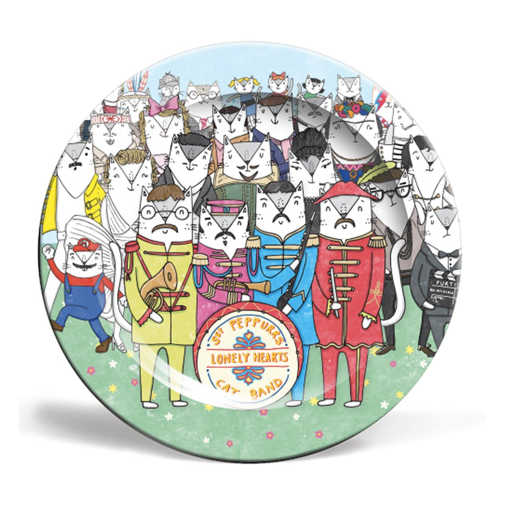 sgt pepper cats plate beatles 8 10 inch for We Built This City 1