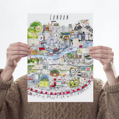 London Mapped Out Art Map Maisie Paradise Shearring for We Built This City 1