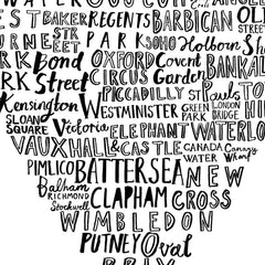 My Heart Belongs To London Art Typography Karin Akesson Design for We Built This City 3