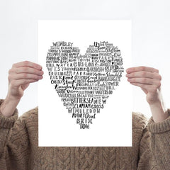 My Heart Belongs To London Art Typography Karin Akesson Design for We Built This City 1