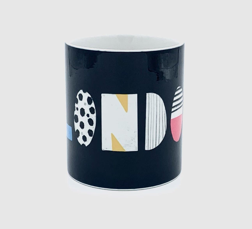 london typography nichola cowdery letters mug cup for We Built This City 3