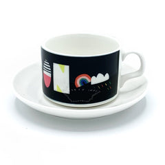 london typography nichola cowdery letters mug cup saucer for We Built This City 4