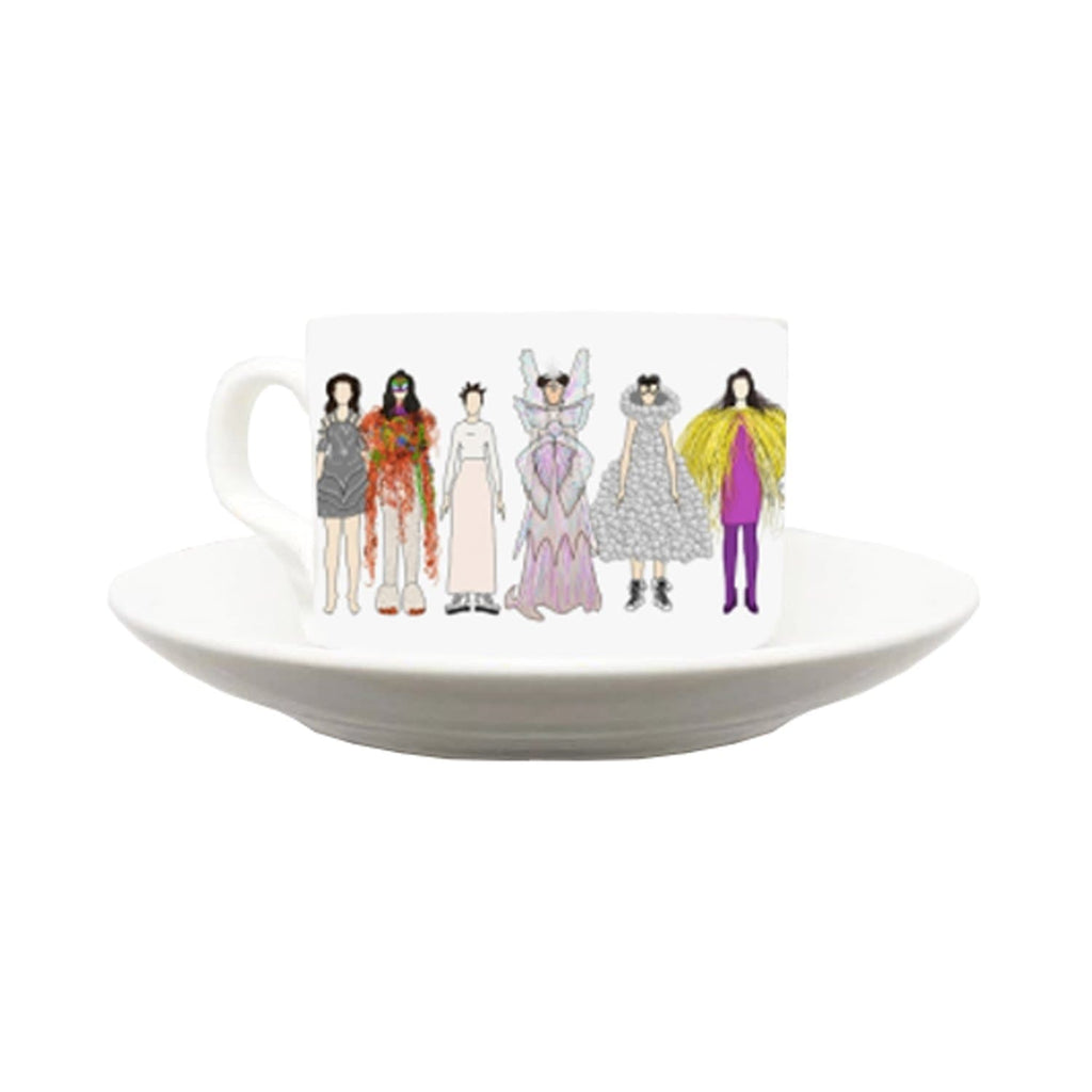 Bjork Cup and Saucer Ceramics - Drinking Vessels Notsniw Art for We Built This City 1