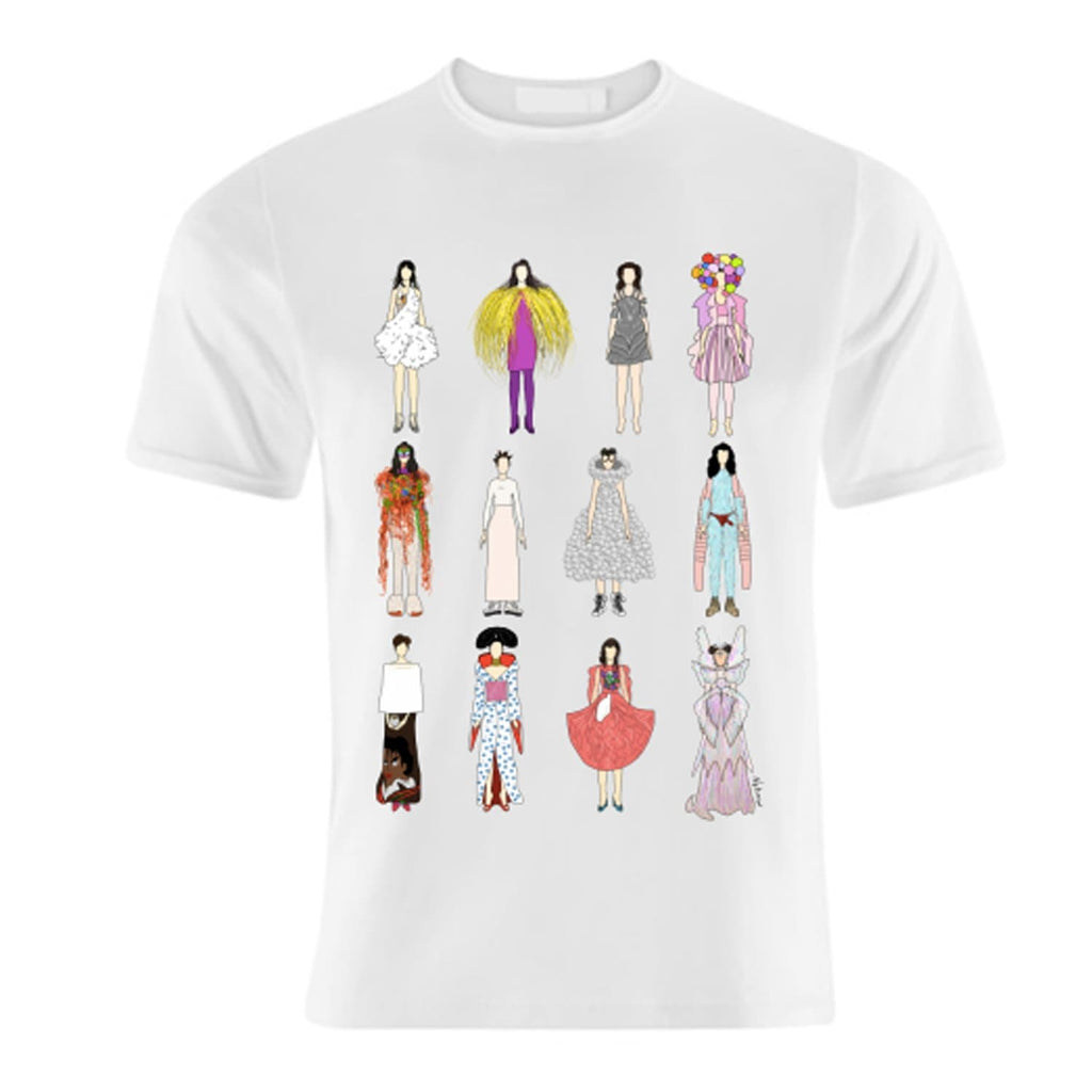 bjork pop 90s t shirt tshirt mens womens dresses costumes outfits for We Built This City 1