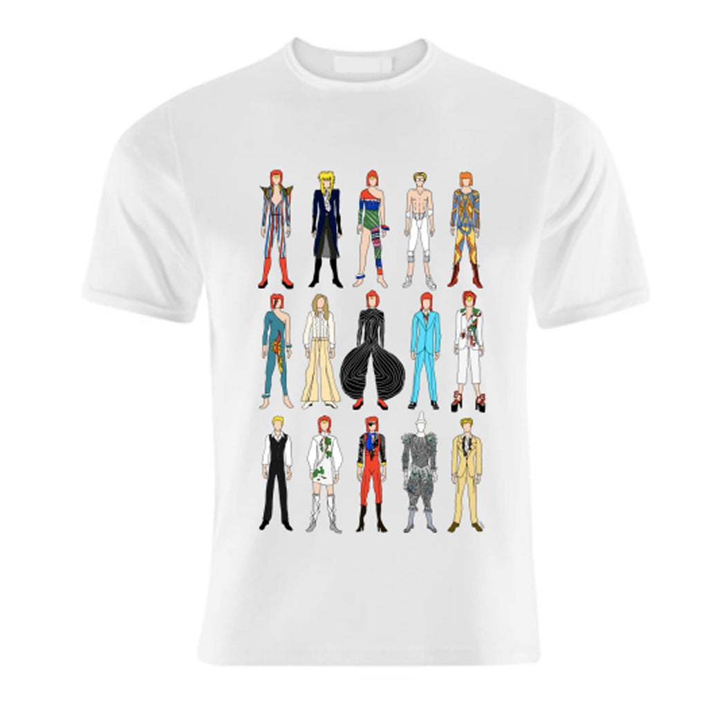 bowie ziggy stardust labyrinth aladdin sane ashes to ashes let's dance hunky dory life on mars tshirt t shirt mens womens for We Built This City 1