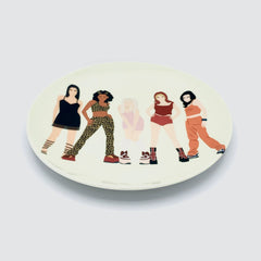 Plate spice girls girl power 90s cheryl boland for We Built This City 3