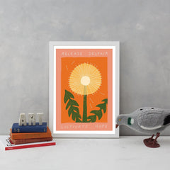 release despair cultivate hope garden flower sun orange happy positive vibes a3 lucy scott for We Built This City 3