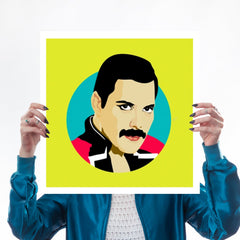 Freddie Mercury Queen Pop Art Print for We Built This City 1