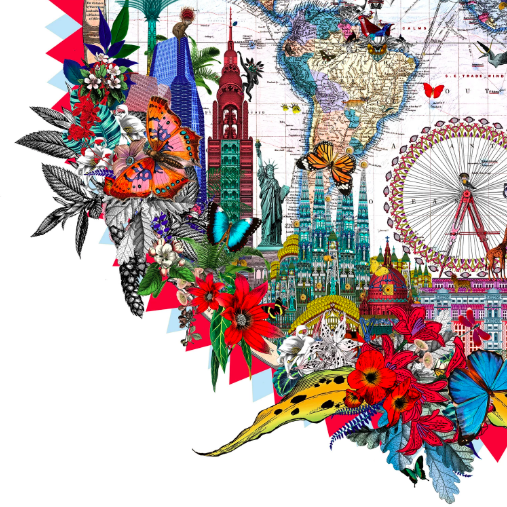 Hringlaga Heimskort - World Aedificia Art Landmark Kristjana S Williams for We Built This City 2