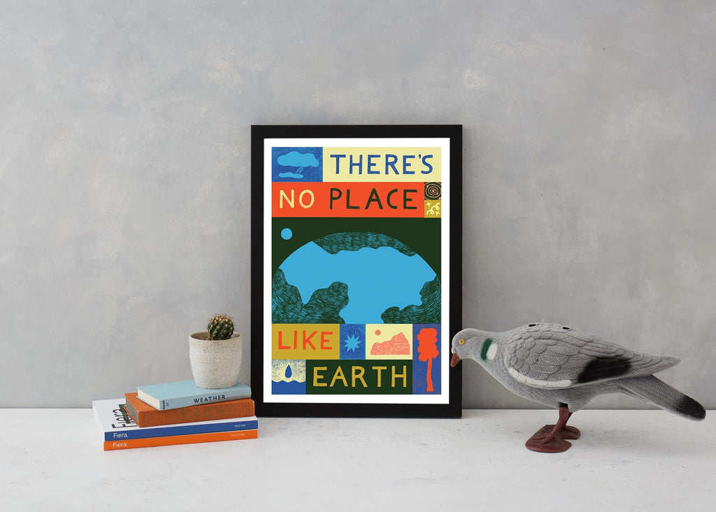 there's no place like earth climate change mother earth greenpeace friends of the earth eco warrior globe world planet b a3 lucy scott for We Built This City 2