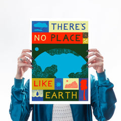 there's no place like earth climate change mother earth greenpeace friends of the earth eco warrior globe world planet b a3 lucy scott for We Built This City 1