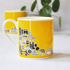 Yellow British Mug