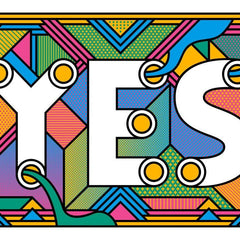 YES Art Typography Supermundane for We Built This City 2