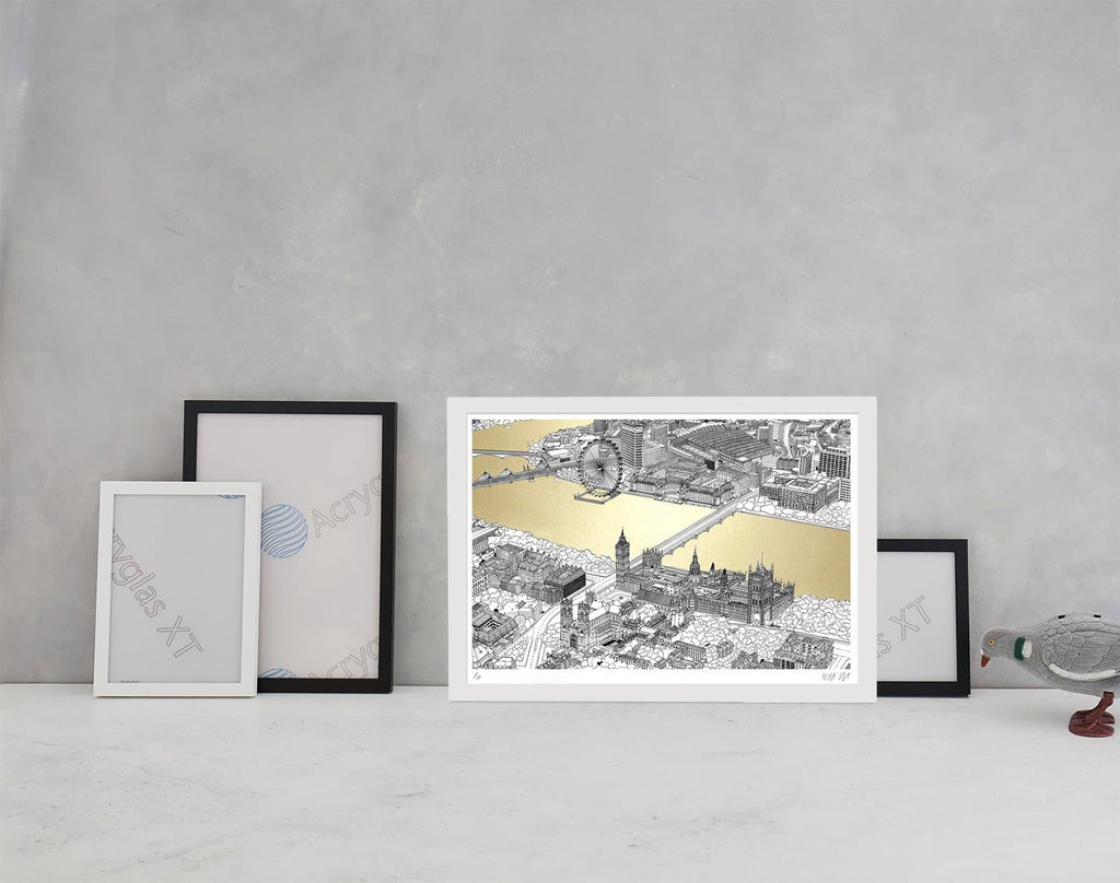 westminster gold a2 will clarke metallic map london eye for We Built This City 2