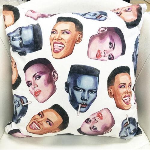 Grace Faces Cushion Homeware - Cushions Helen Green for We Built This City 2