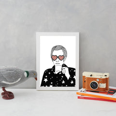Elton John Drinking Tea Art Music Carissa Tanton for We Built This City 4