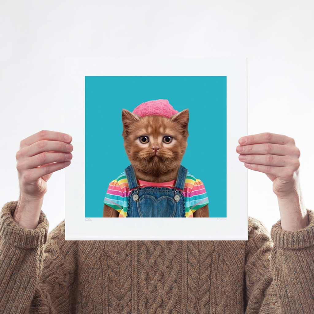 Abby, the British Shorthair Cat Art Wildlife Yago Partal for We Built This City 1