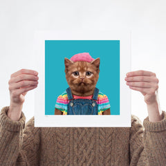 Abby, the British Shorthair Cat Art Wildlife Yago Partal for We Built This City 1