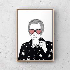 Elton John Drinking Tea Art Music Carissa Tanton for We Built This City 2