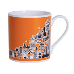 Orange British Mug Ceramics - Drinking Vessels Martha Mitchell for We Built This City 1