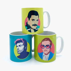 Freddie Mercury Mug Ceramics - Drinking Vessels Sabi Koz for We Built This City 2